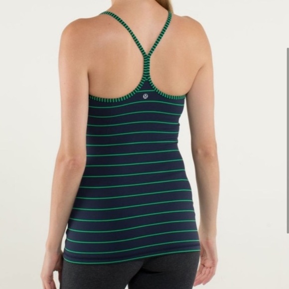 Lululemon power Y tank in navy and green - Picture 2 of 6